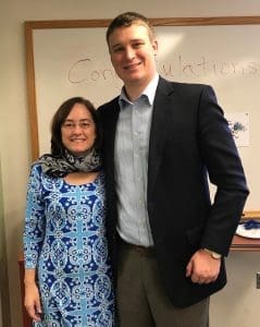Henry and his proud advisor, Dr. Karen Fleming